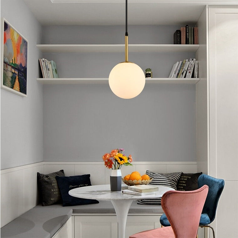 Lampa Sufitowa Szklana APP431-1CP Biała  4