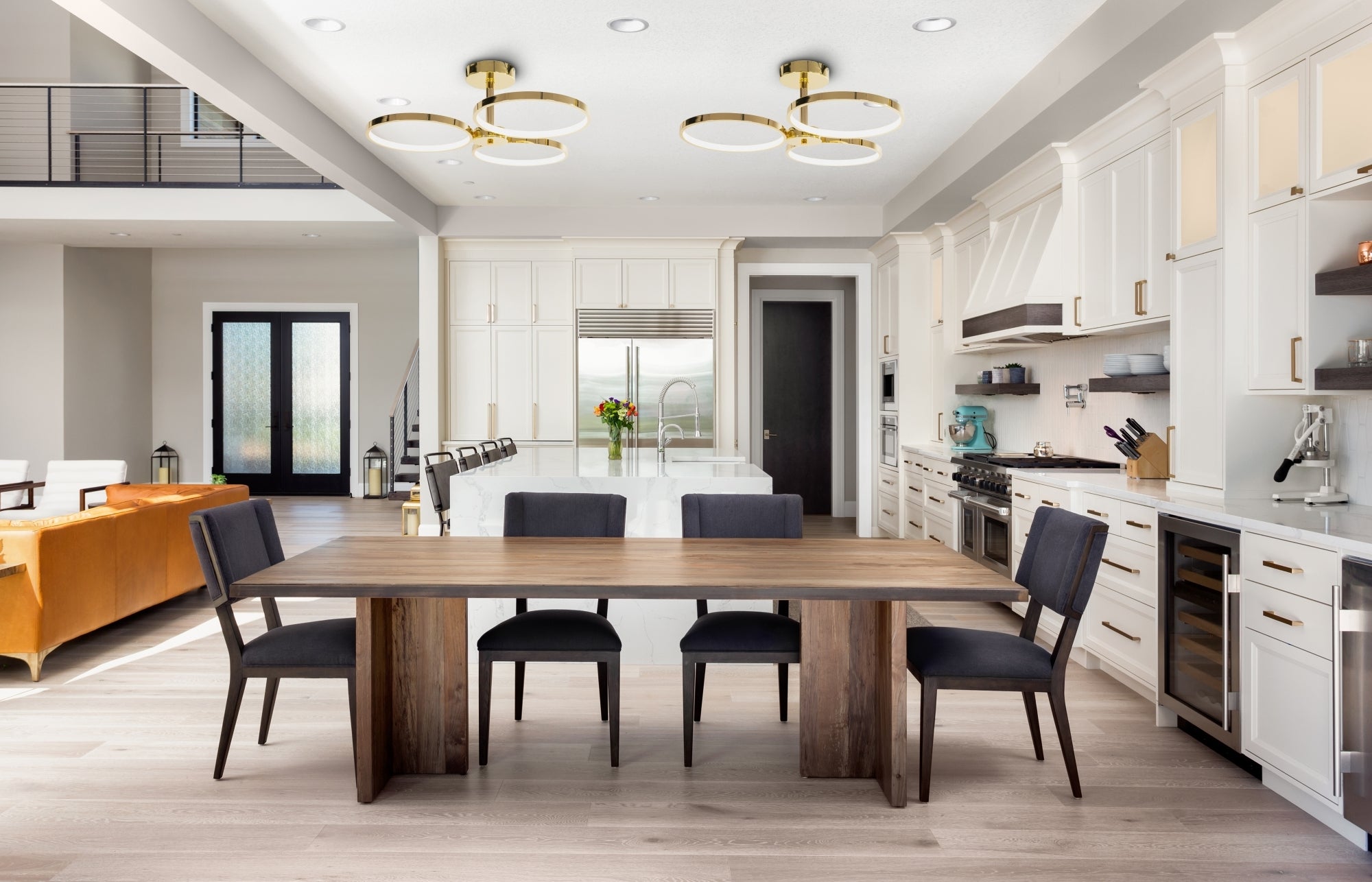 Lampa Sufitowa Wisząca Led App993-c Złota + Pilot  5