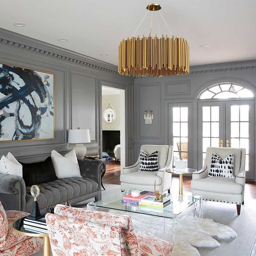 Lampa Sufitowa Złota APP1560-12CP  3