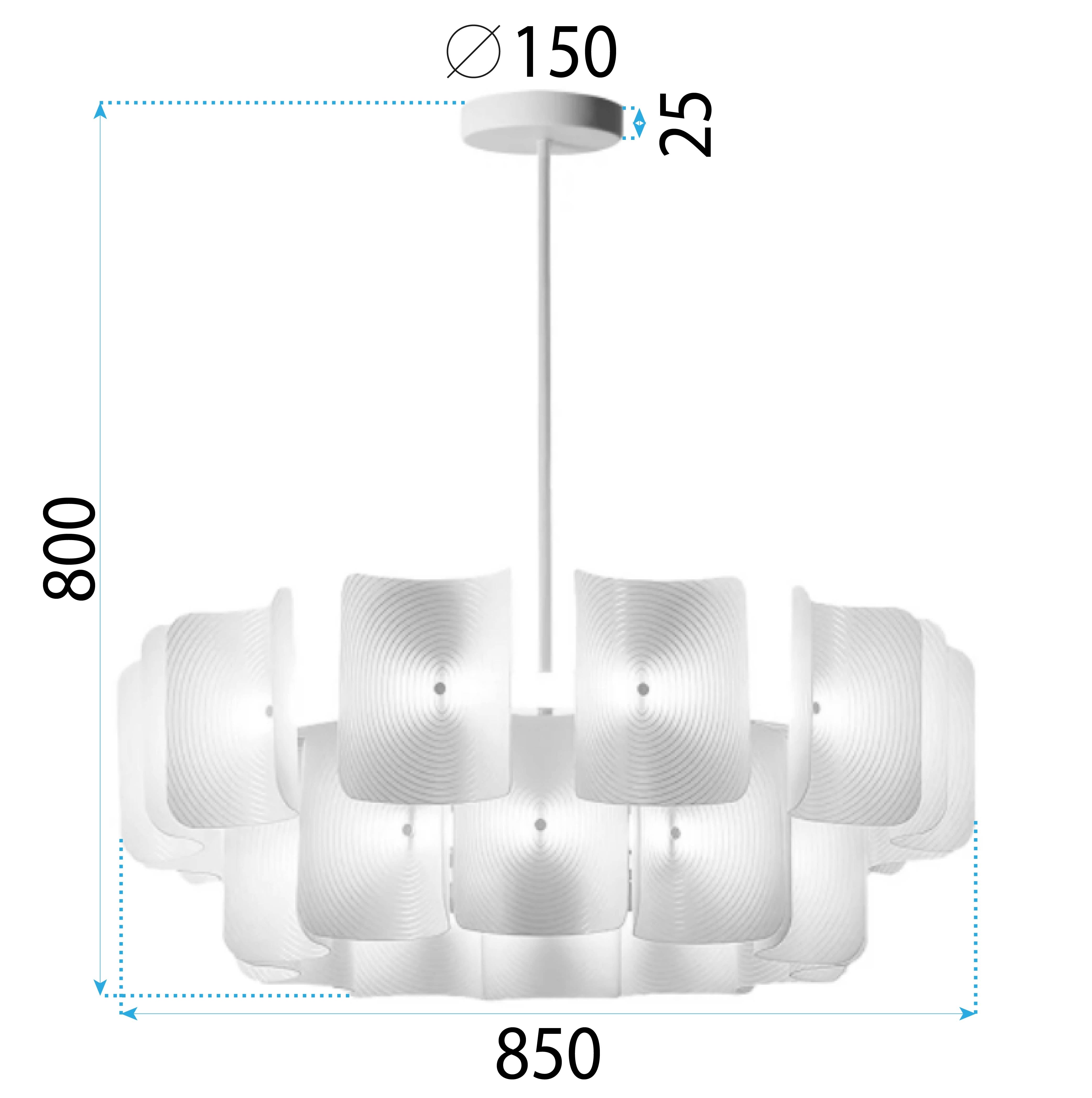 Lampa Sufitowa Wisząca Led APP1671-1CP White  10