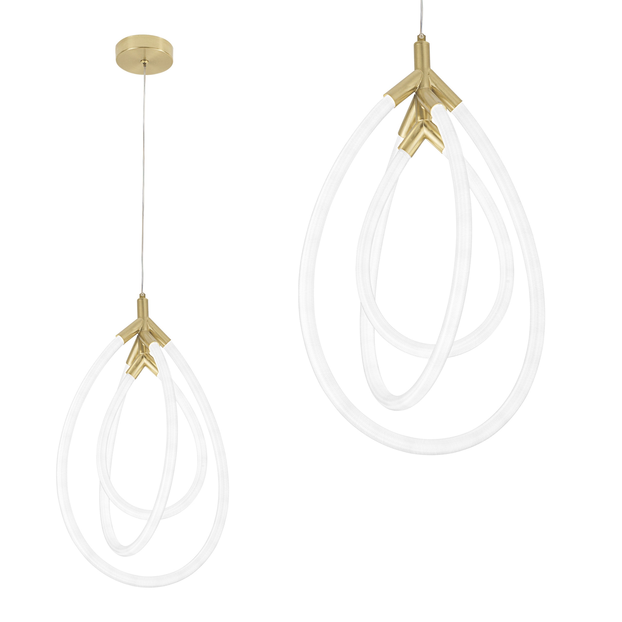 Lampa Wisząca Led G018-cp Złota  1