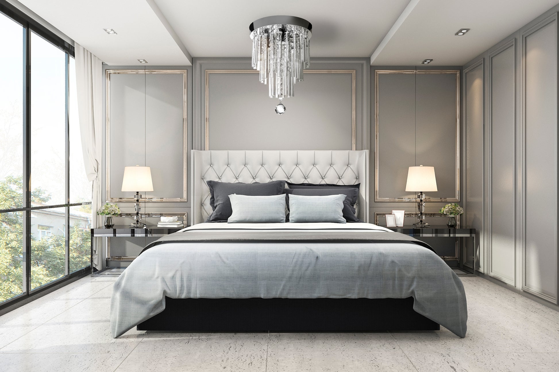 Lampa Kryształowa Plafon APP787-3C  6