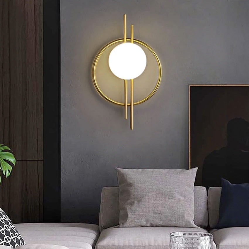 Lampa Ścienna Kinkiet App1436-w Gold  2