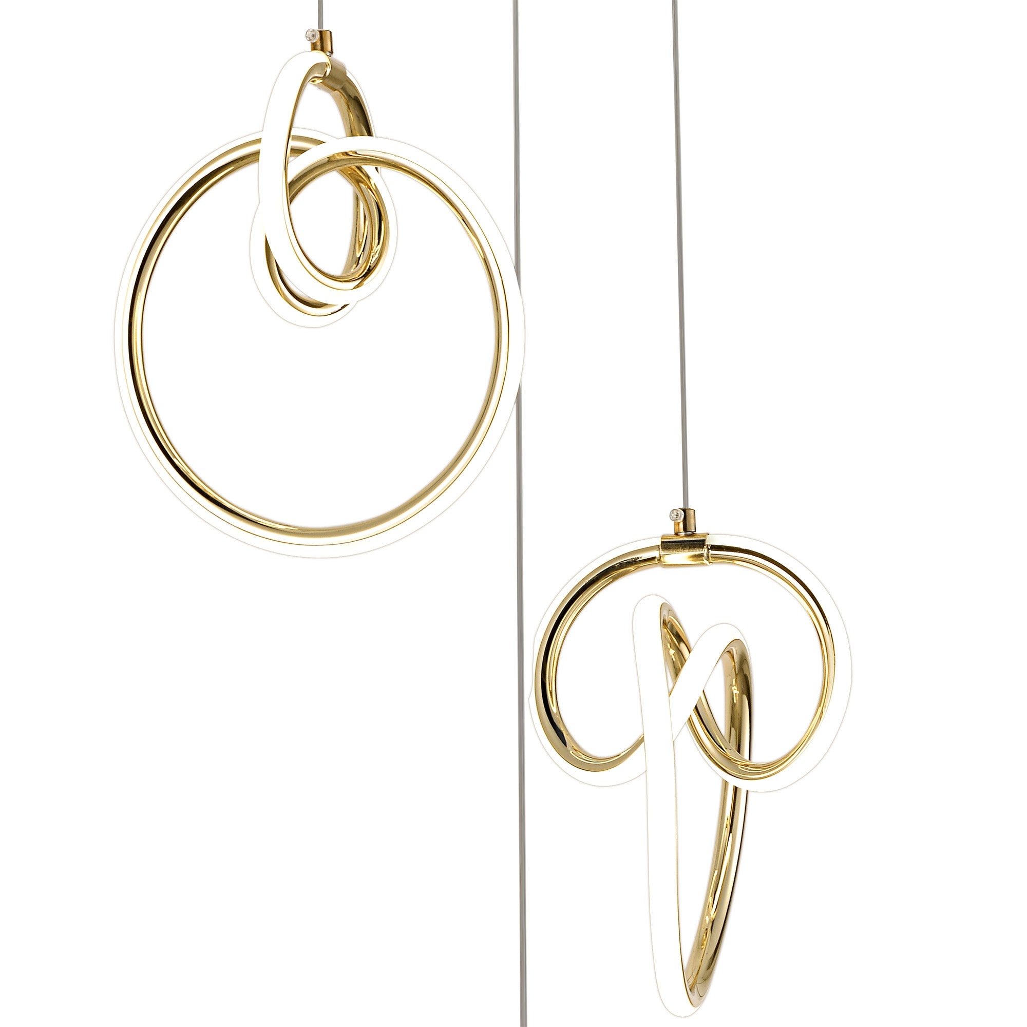 Lampa Wisząca Led G072-3cpr Złota  4