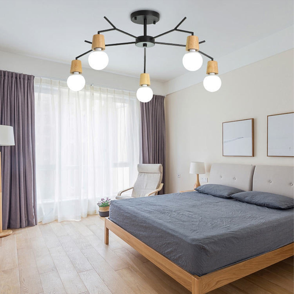 Lampa Sufitowa Skandynawska Metal APP694-5C  5