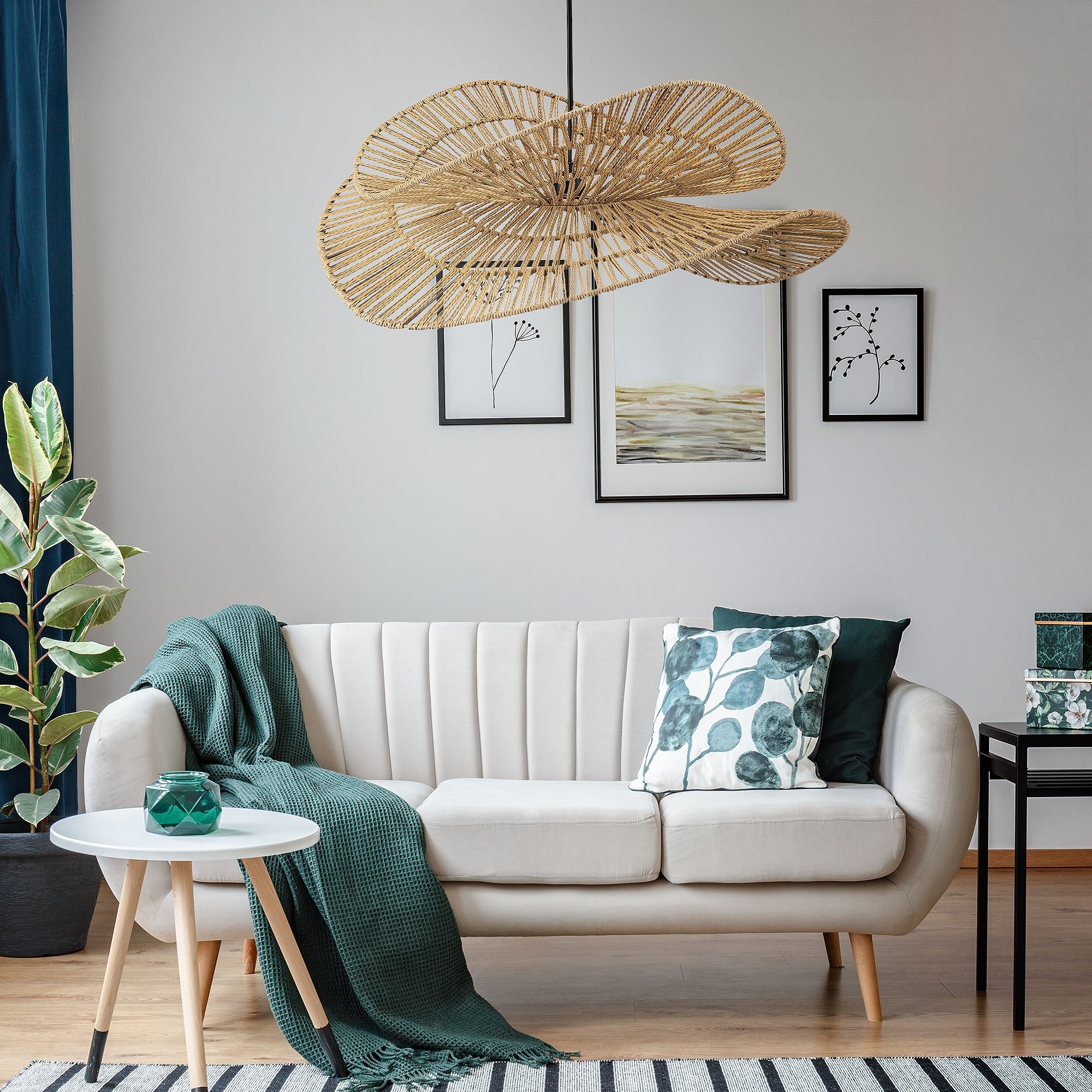 Lampa Sufitowa Wisząca Boho APP1737-1CP 50cm  2