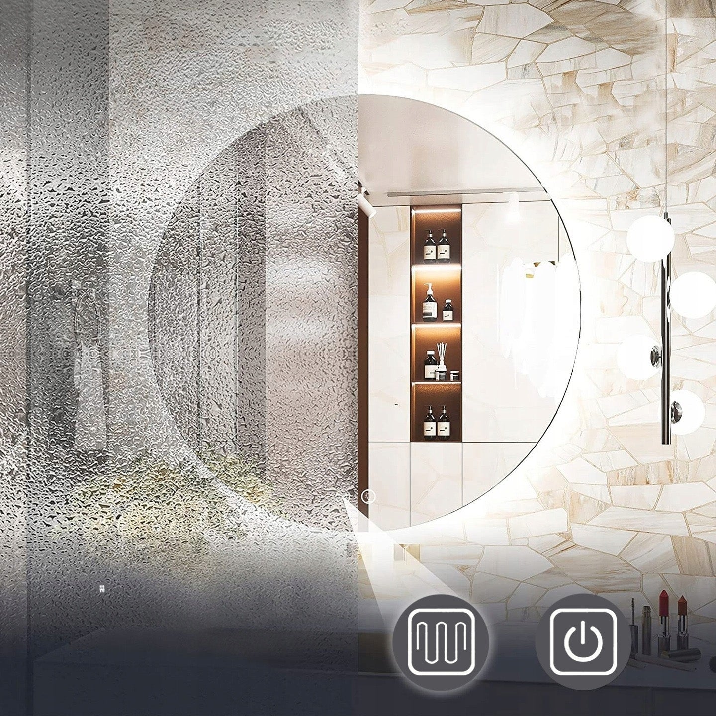 Lustro Ścienne Led 70cm Hzj070  5