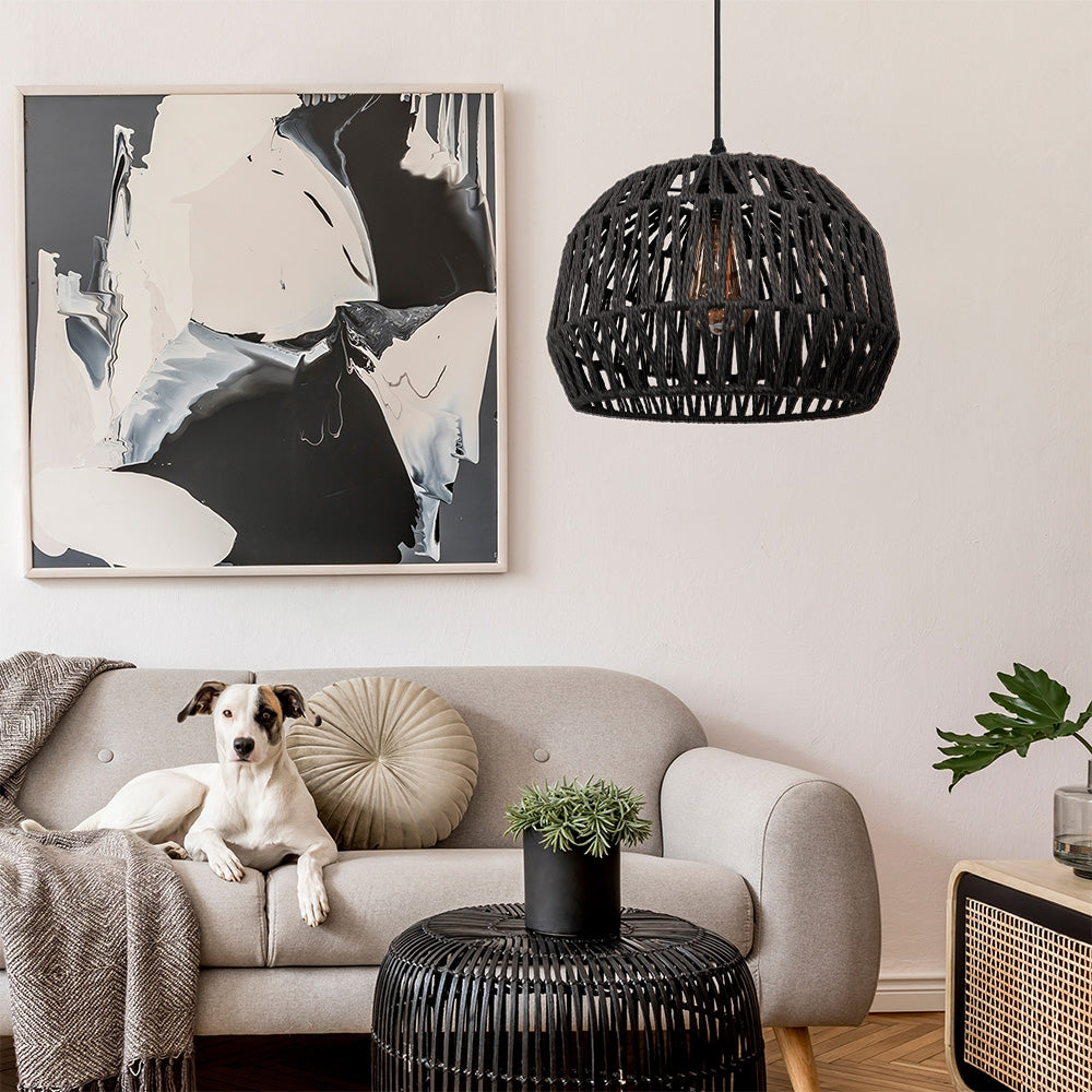 Lampa Wisząca Boho APP1483-1CP Czarna  2