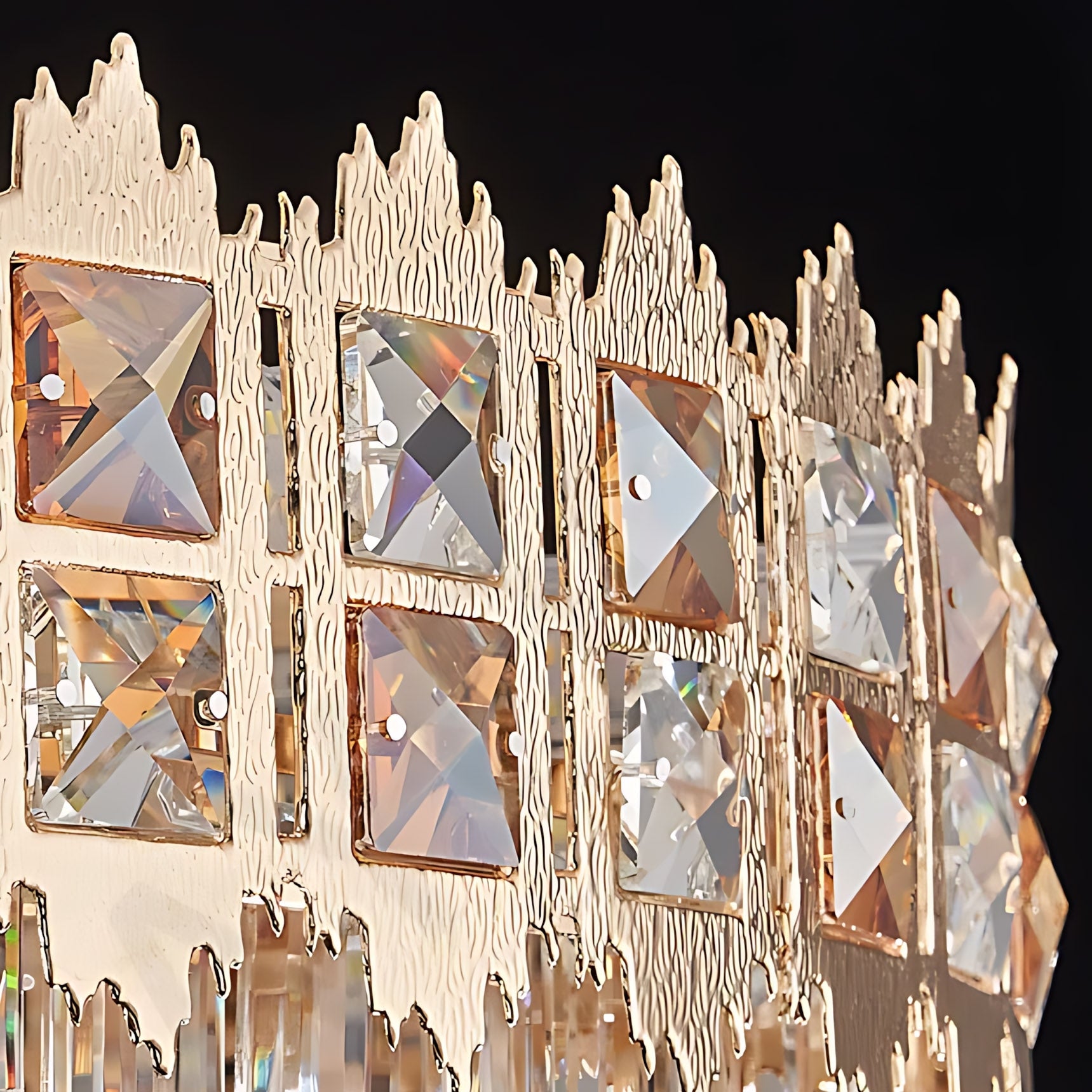 Lampa Wisząca Z Kryształami G049-cp 60cm  6