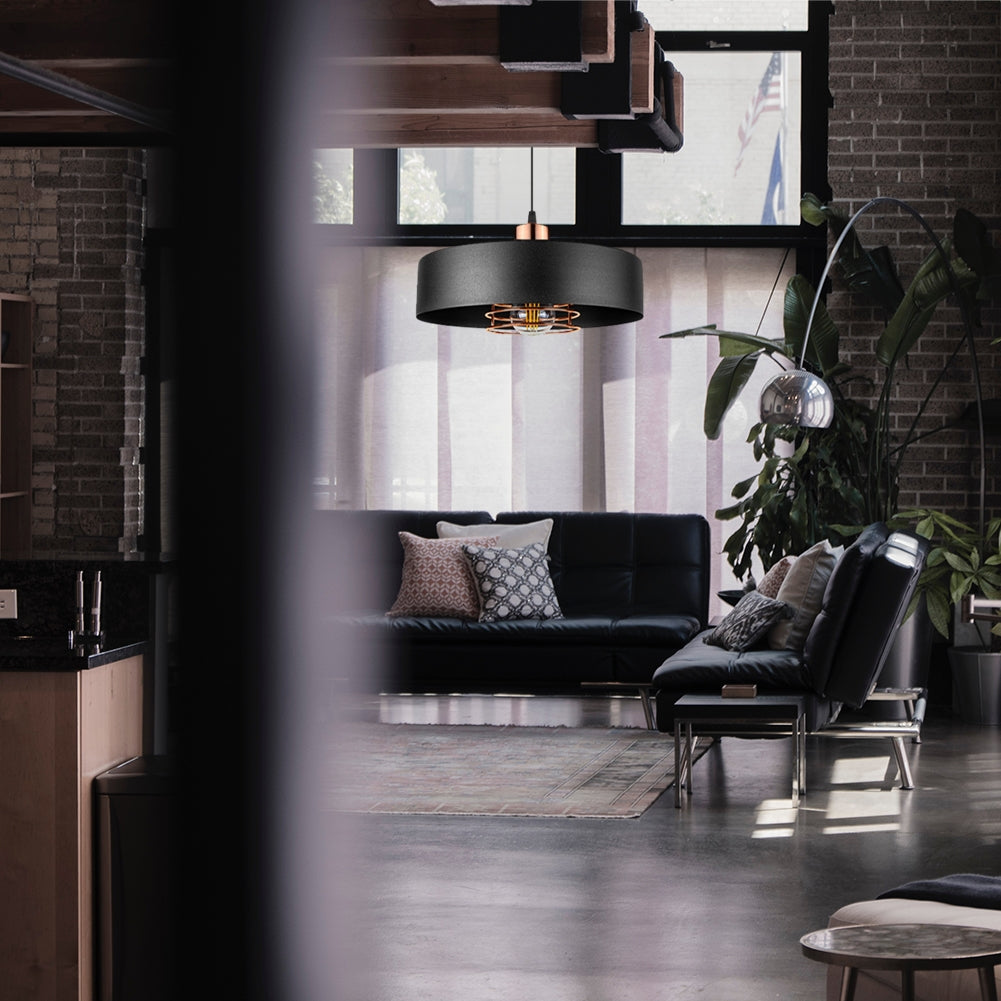 Lampa Wisząca APP1246-1CP Czarny-różowe Złoto  4