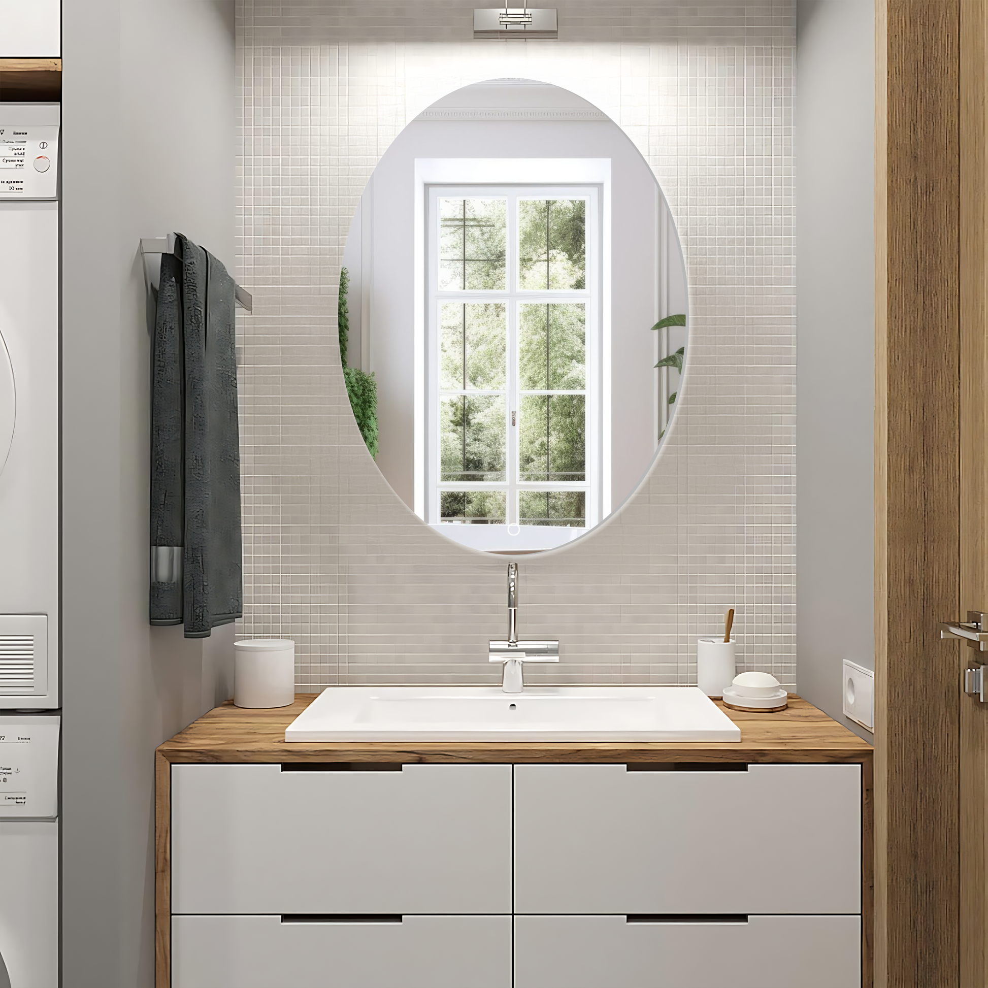 Lustro Ścienne Led 80x60 Yh-3352  2