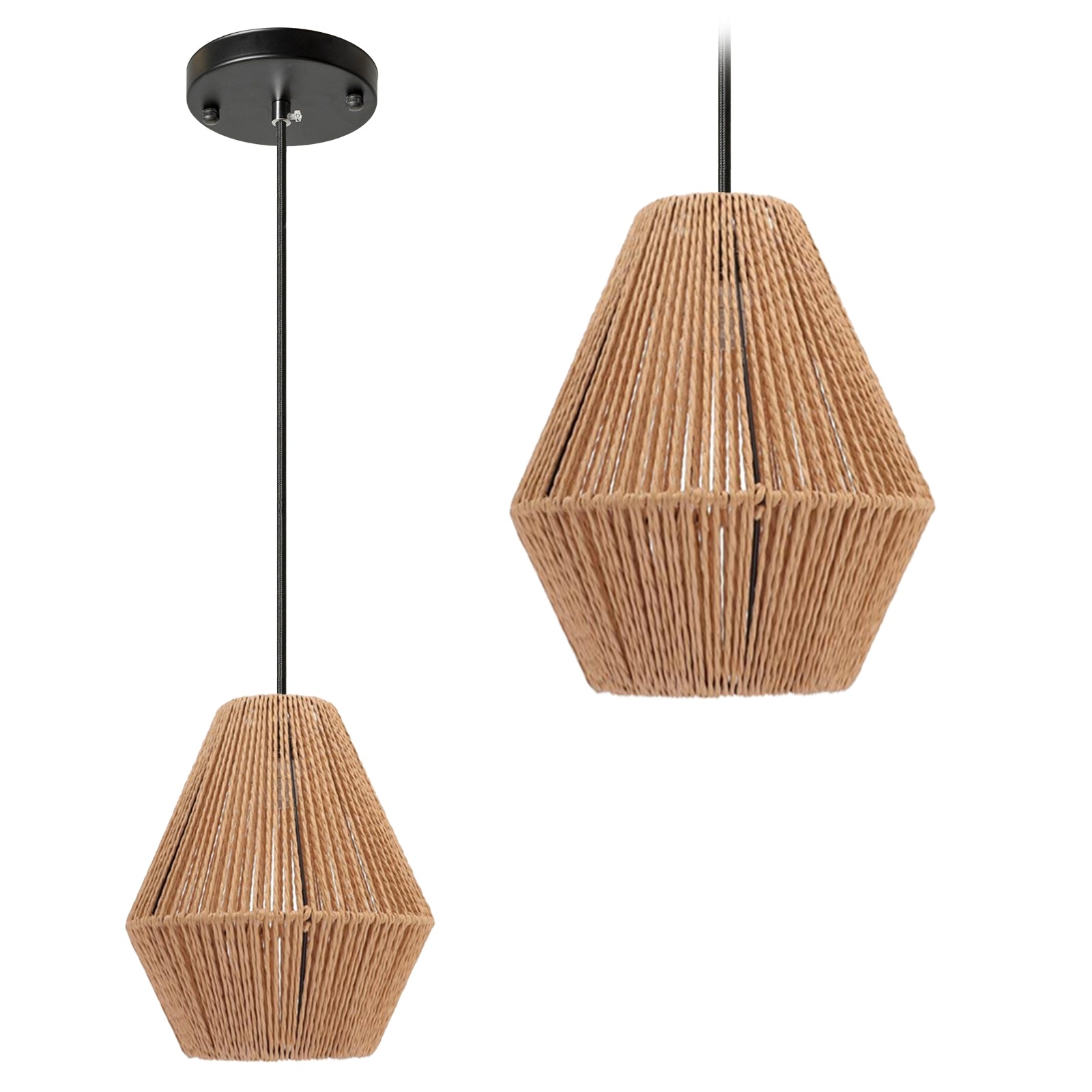 Lampa Wisząca Boho APP1150-1W Wood  1