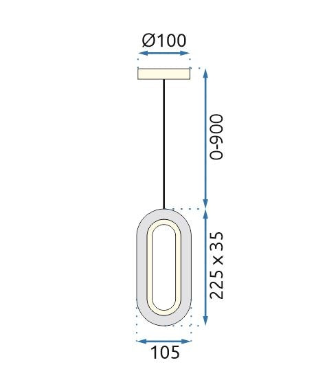 Lampa Wisząca Kryształowa Led G113-1cp Złota  9