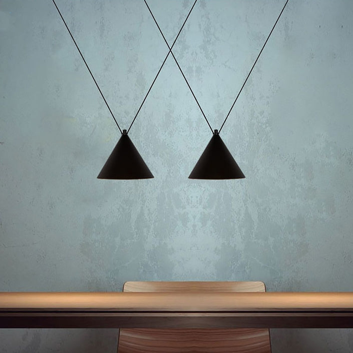 Lampa Sufitowa Wisząca W Stylu Loft APP548-2CP Czarna  2