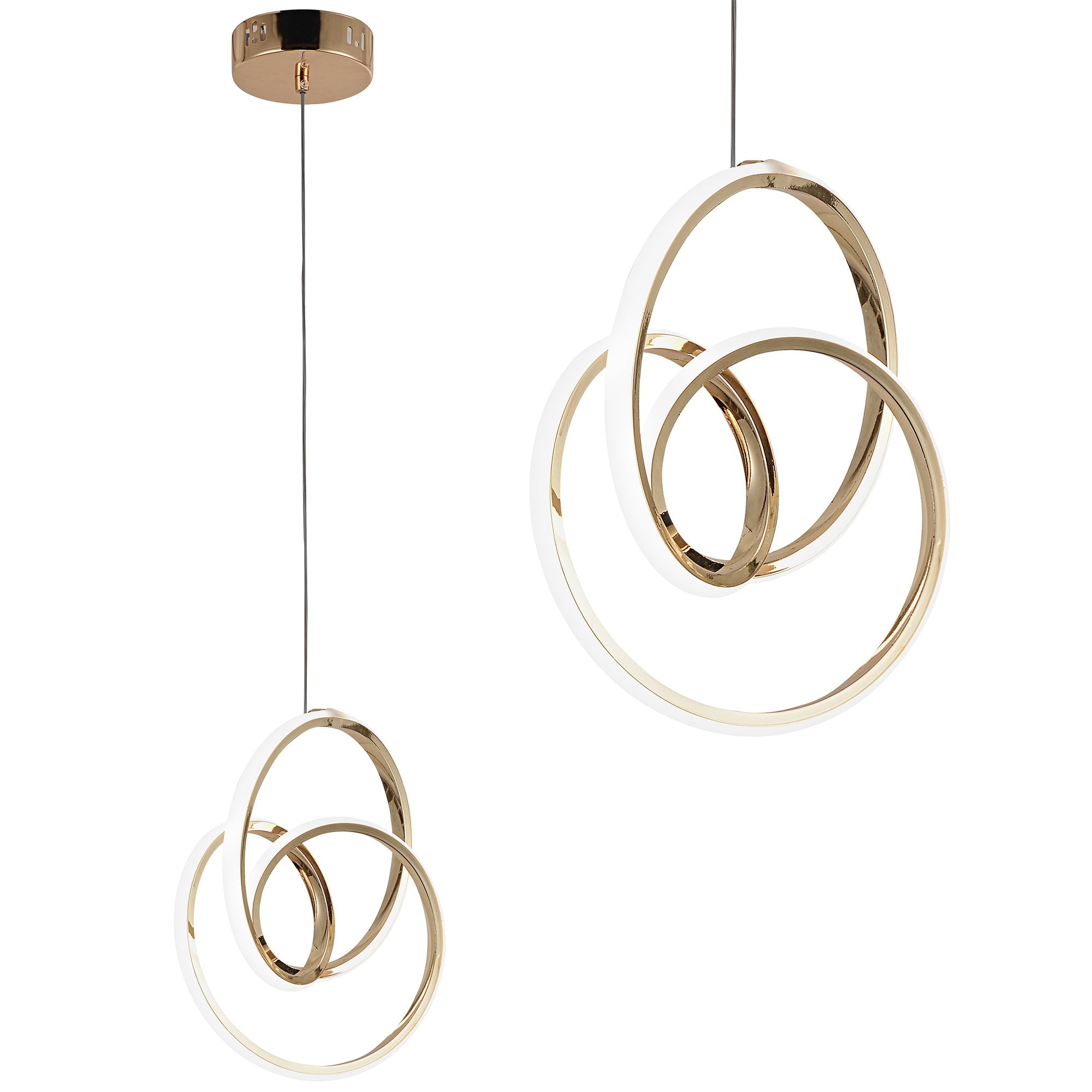 Lampa Wisząca Led G076-1cp Złota  1