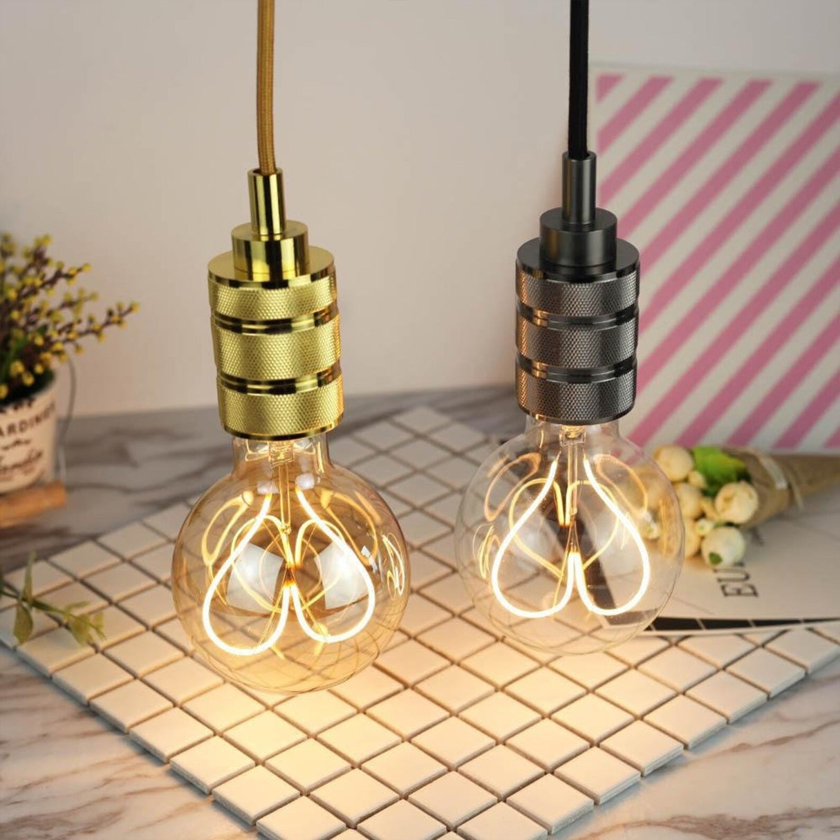 Lampa Sufitowa Wisząca Oprawka APP342-1CP Czarna  8