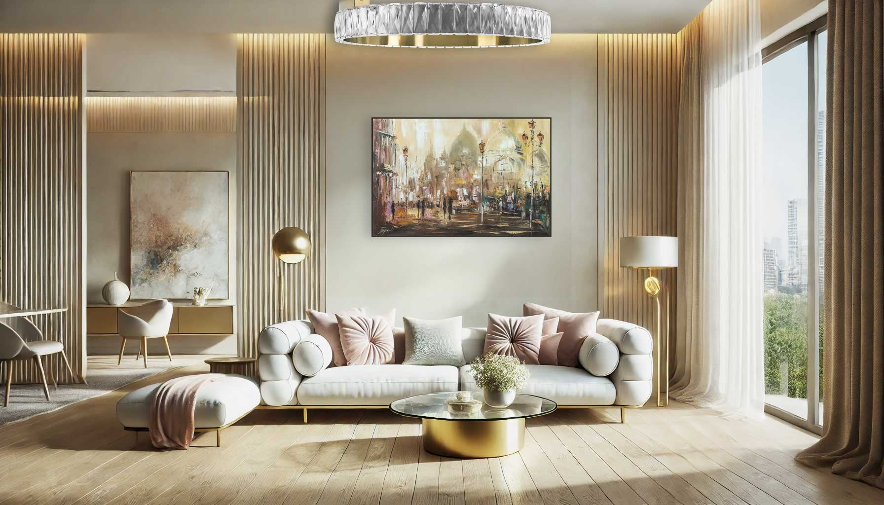 Lampa Wisząca Led App1506-c Brush Gold  3