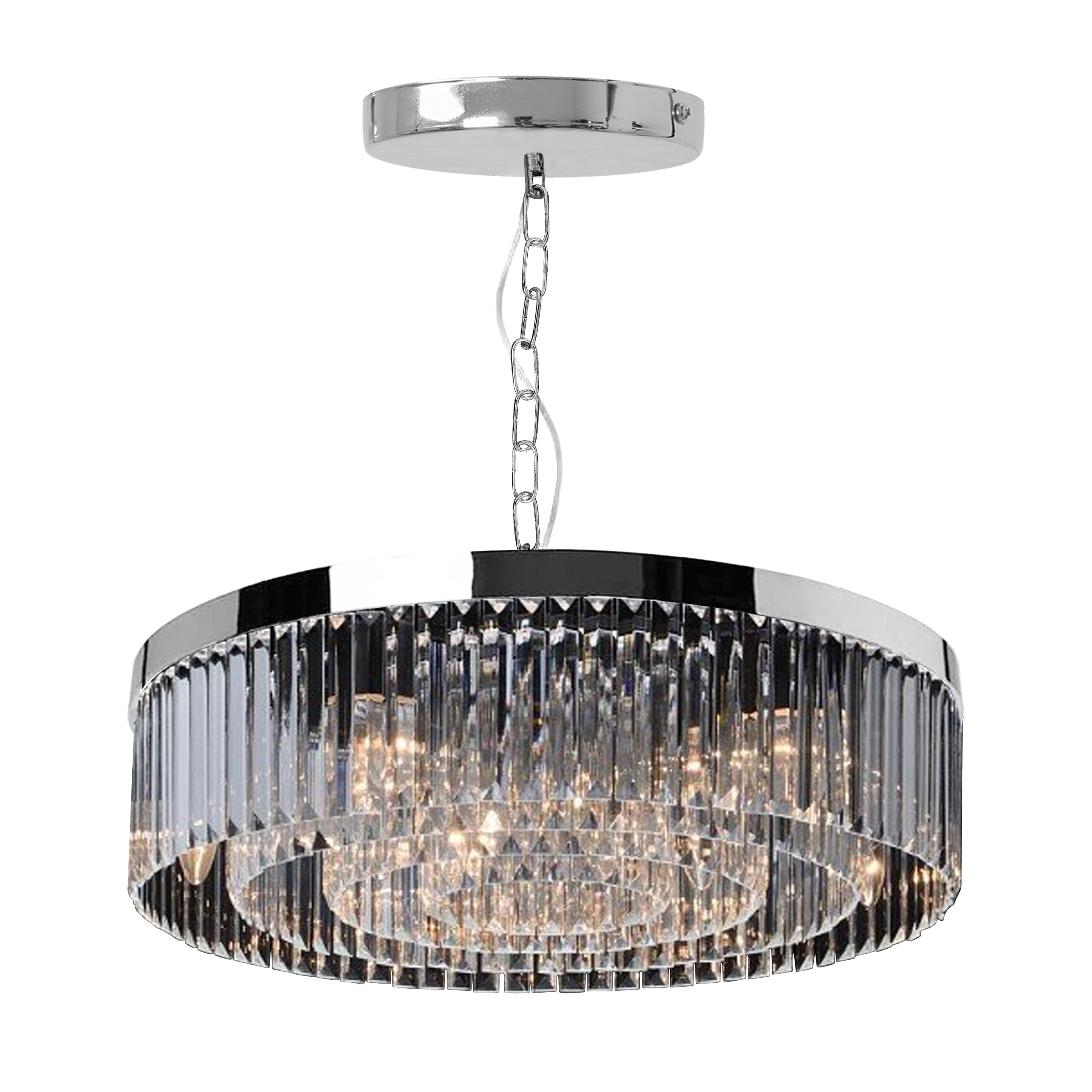 Lampa Kryształowa Wisząca APP1532-8CP Chrom  2