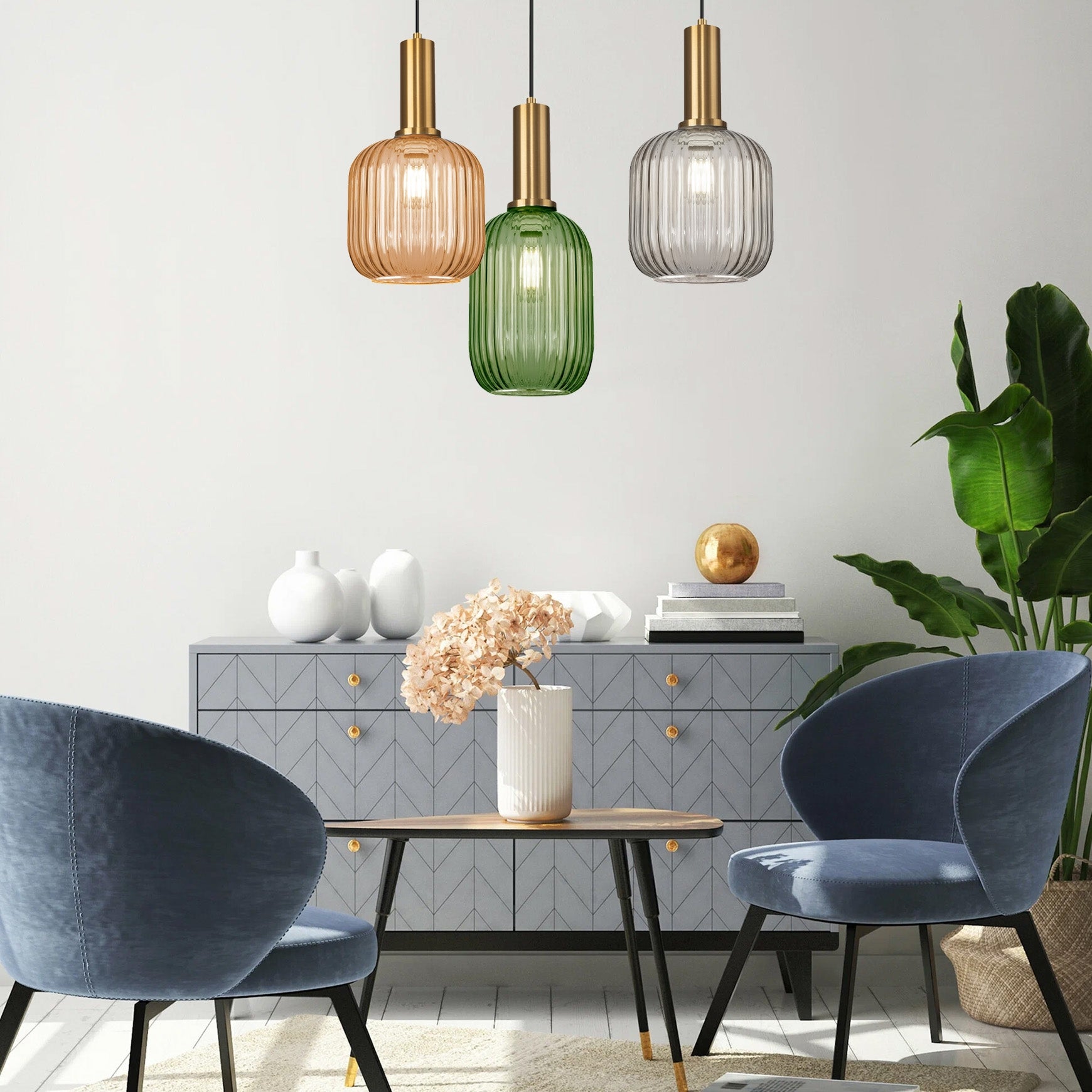 Lampa Sufitowa Wisząca Szklana APP462-1CP Zielona  7