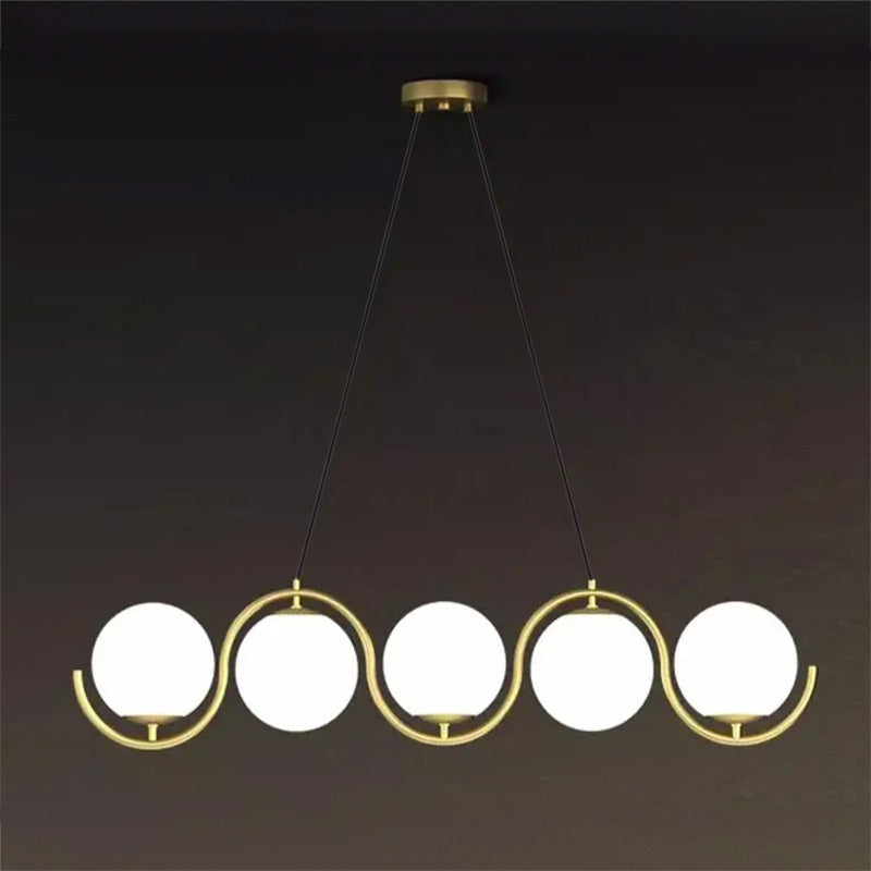 Lampa Sufitowa Wisząca APP1440-5CP Złota  4