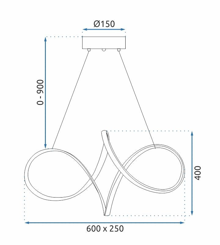 Lampa Wisząca Led G081-1cp Złota  7