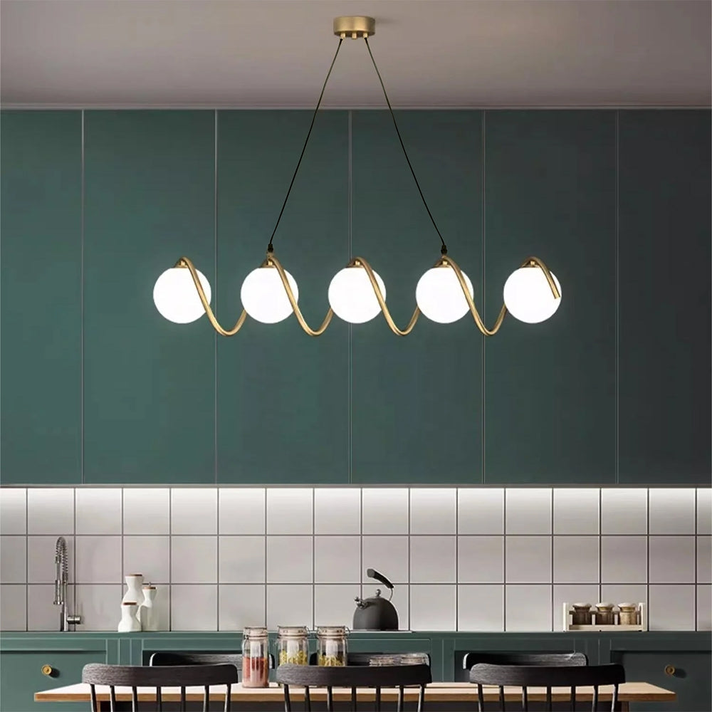 Lampa Sufitowa Wisząca Gold APP1780-5CP  2