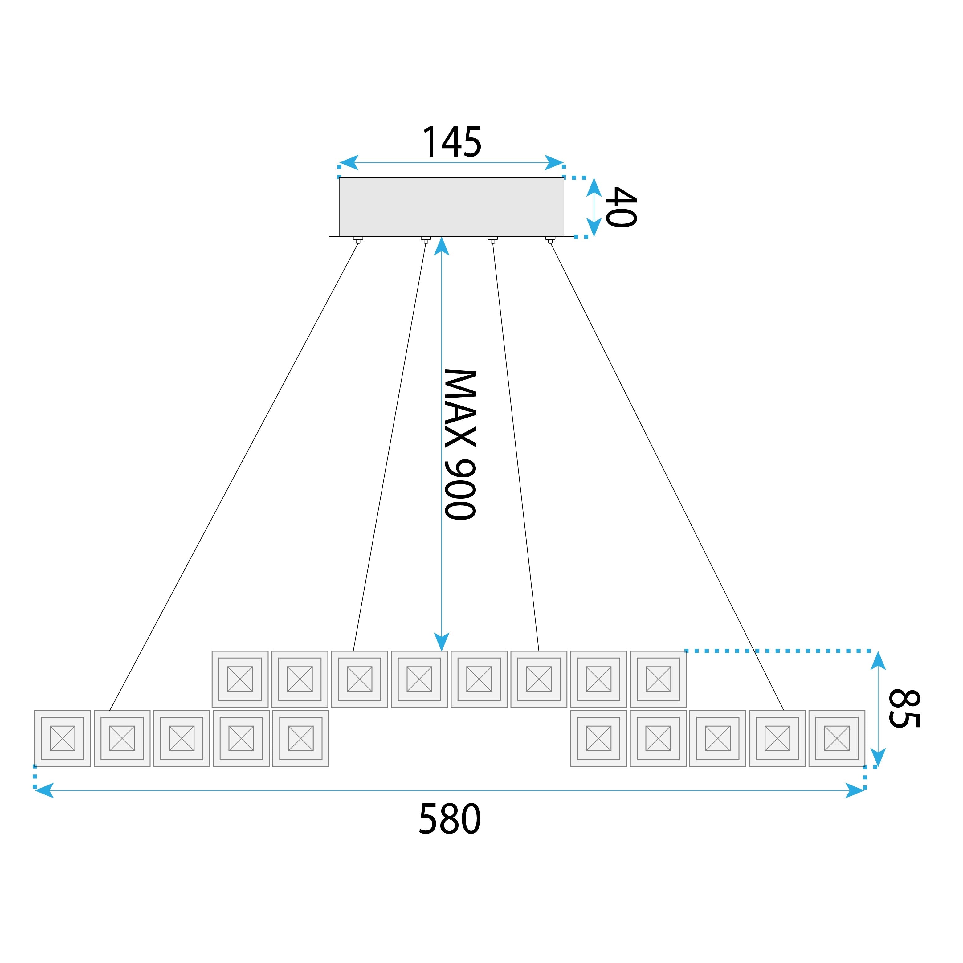 Lampa Wisząca Led App1556-cp Chrom  10