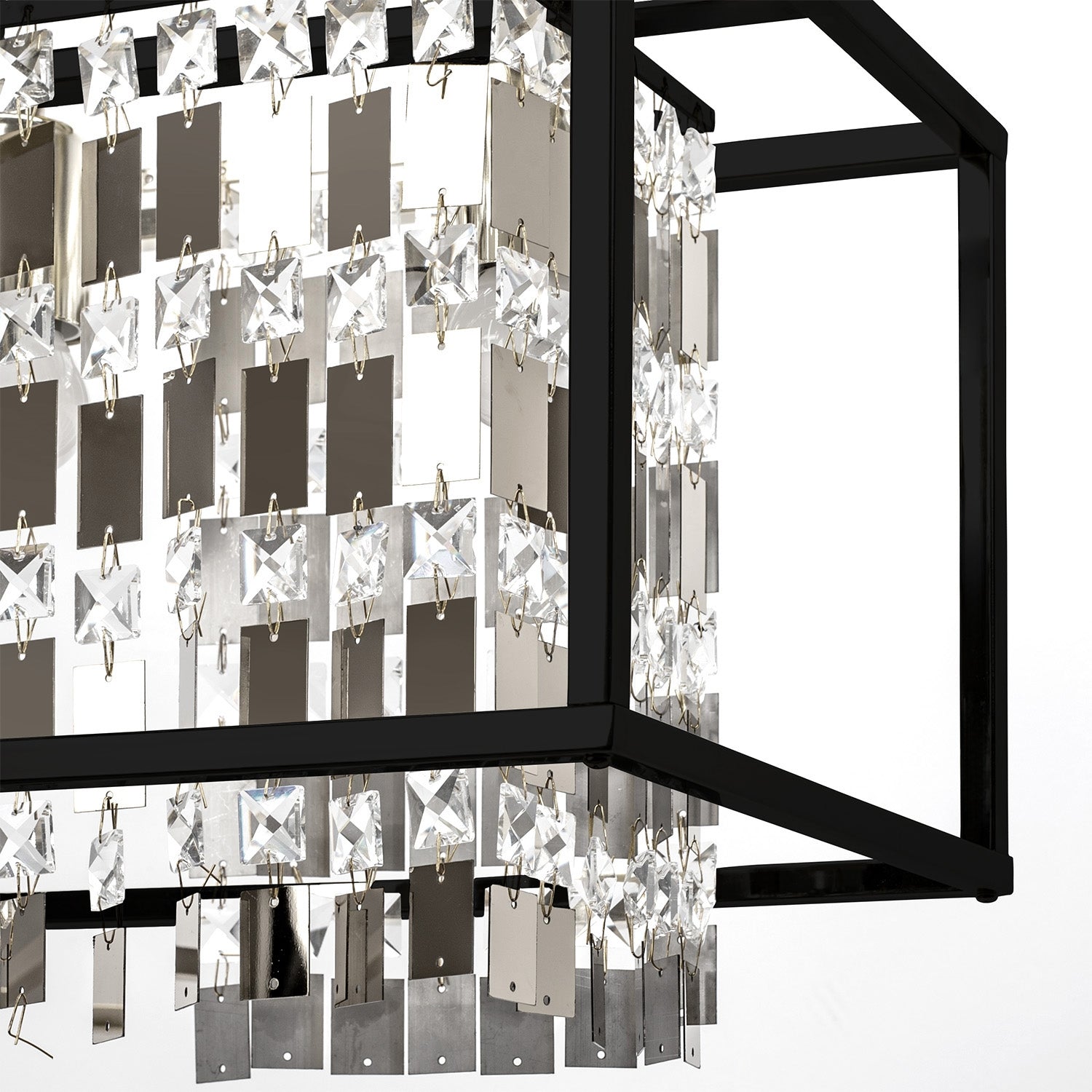 Lampa Kryształowa Wisząca APP1112-4CP Czarna  2