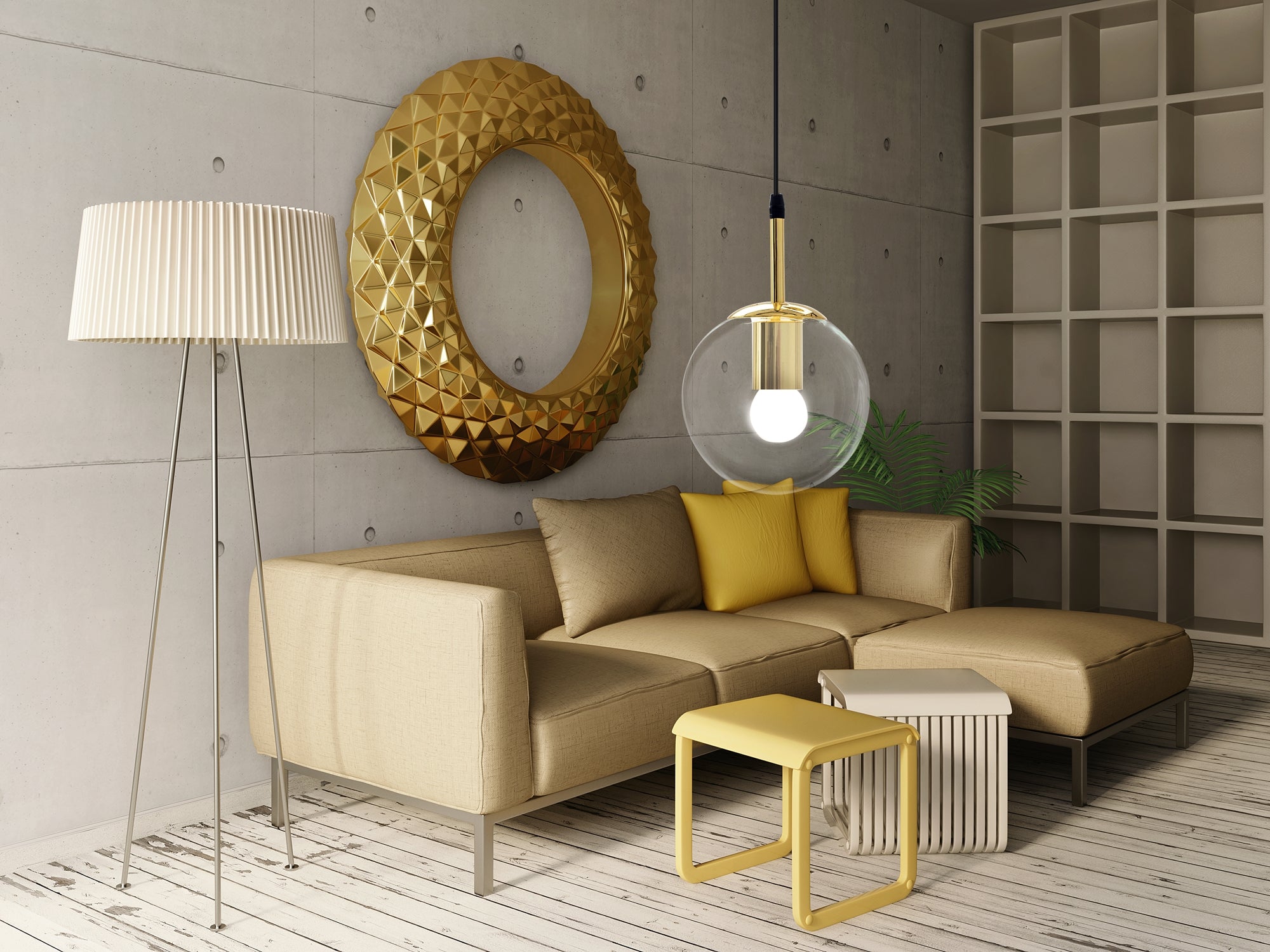 Lampa Sufitowa Wisząca Szklana Kula APP686-1CP Złota  4