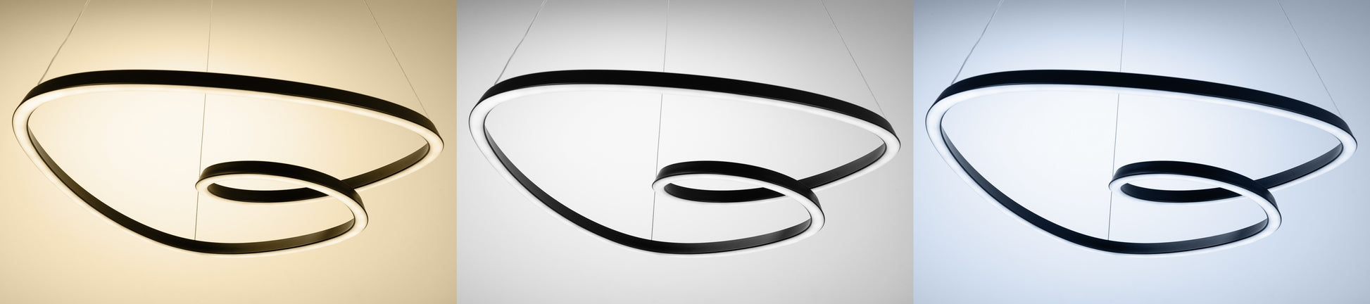 Lampa Sufitowa Wisząca Loop Led + Pilot App796-cp Czarna  6