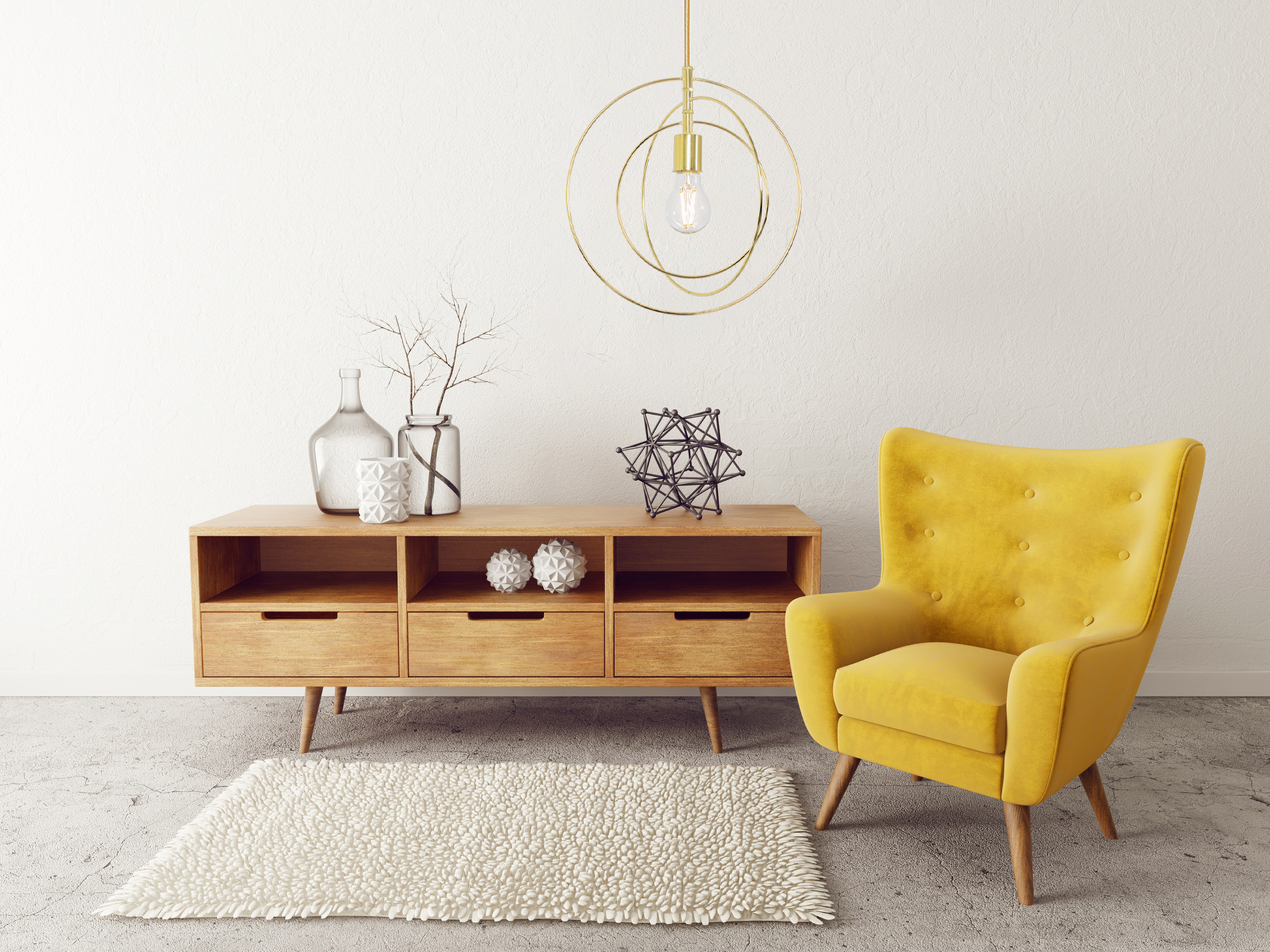 Lampa Sufitowa Metalowa Pierścieniowa APP286-1CP Złota  4