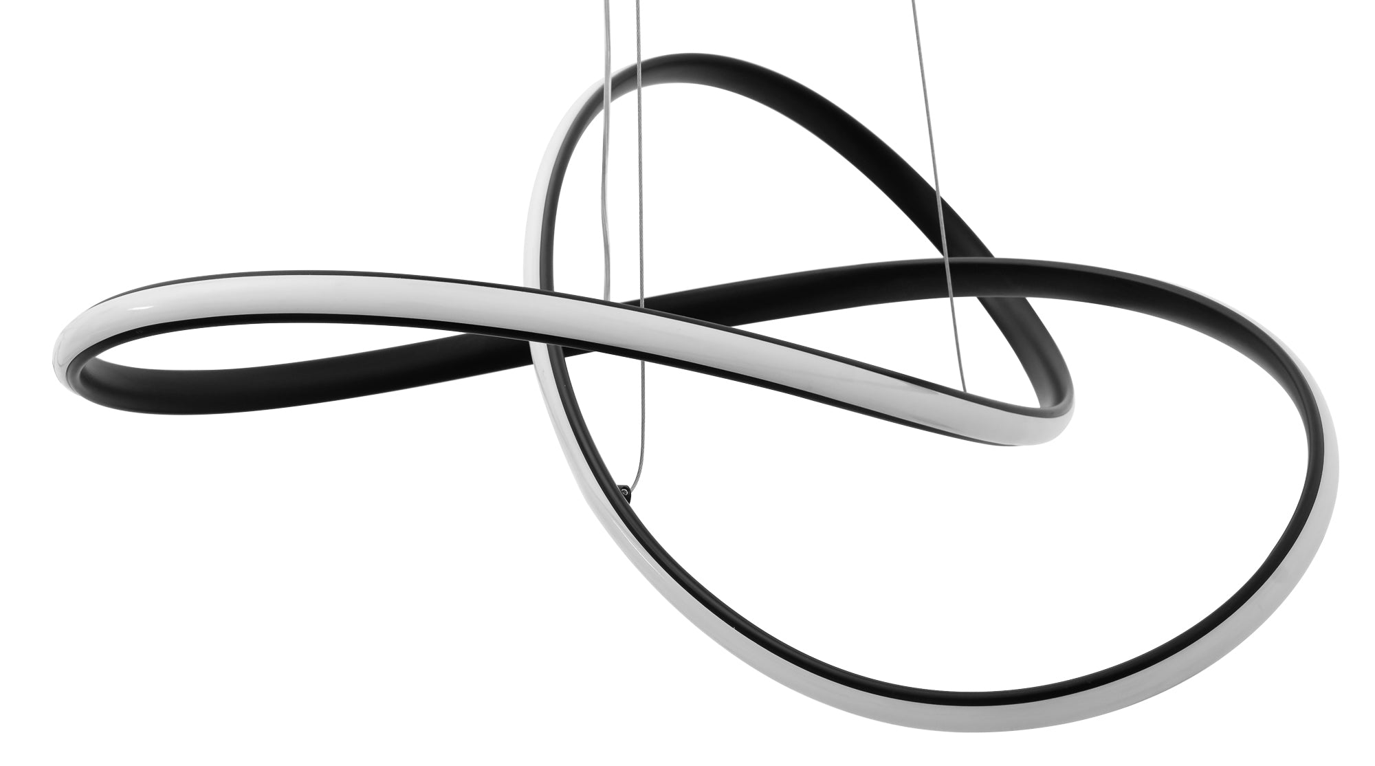 Lampa Sufitowa Wisząca Ring Nowoczesna Led + Pilot App395-cp Czarna  3