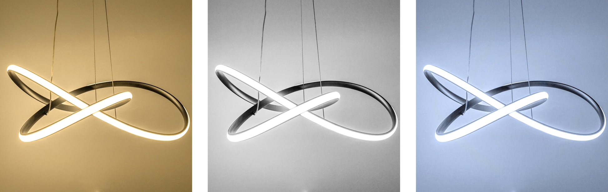 Lampa Sufitowa Wisząca Ring Nowoczesna Led + Pilot App395-cp Czarna  6