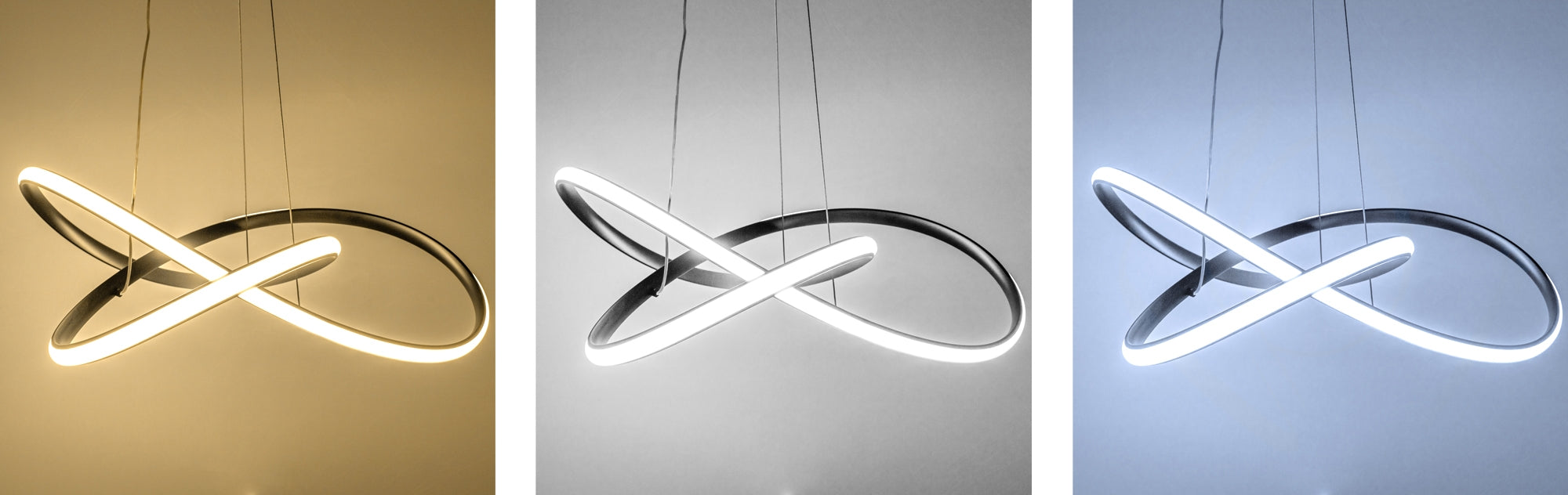 Lampa Sufitowa Wisząca Ring Nowoczesna Led + Pilot App395-cp Czarna  6