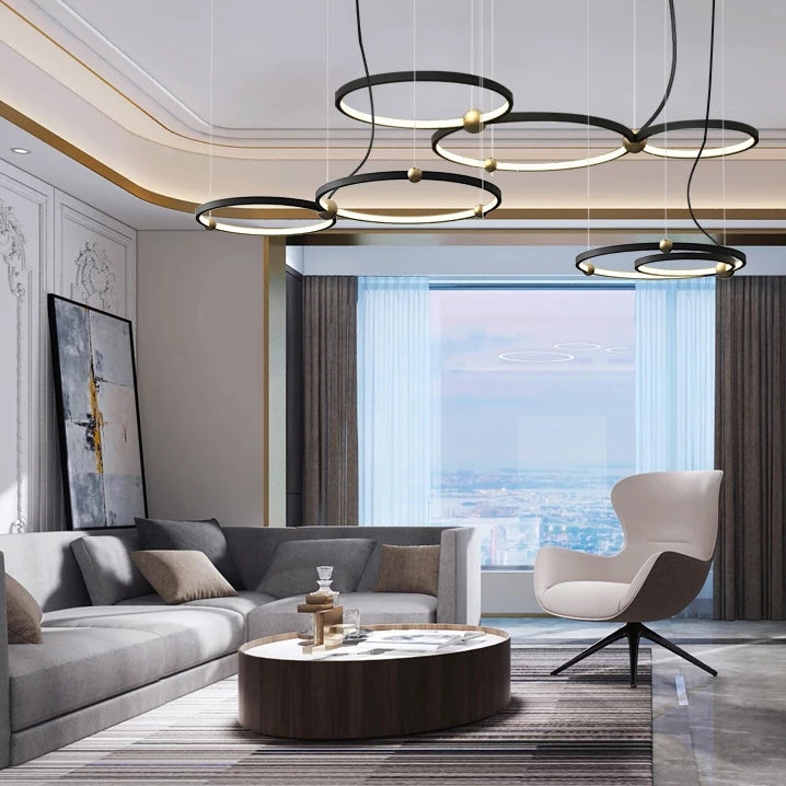 Lampa Ring 3 Led + Pilot APP752-30-40-50 Czarna  5