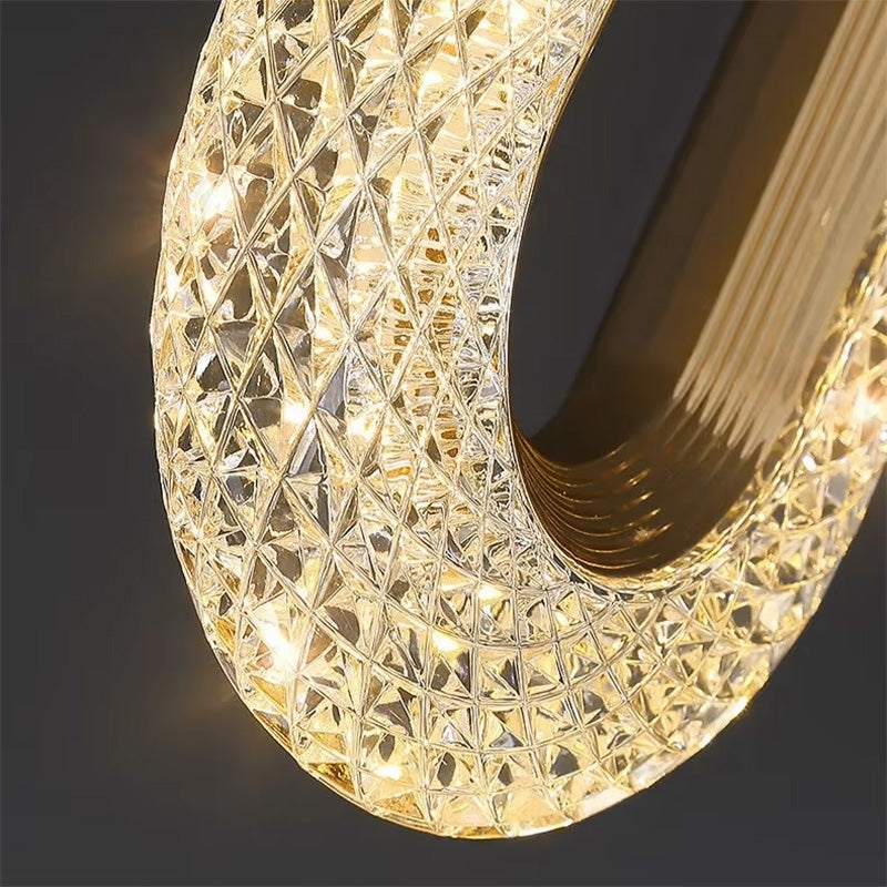 Lampa Wisząca Kryształowa Led G113-1cp Złota  5