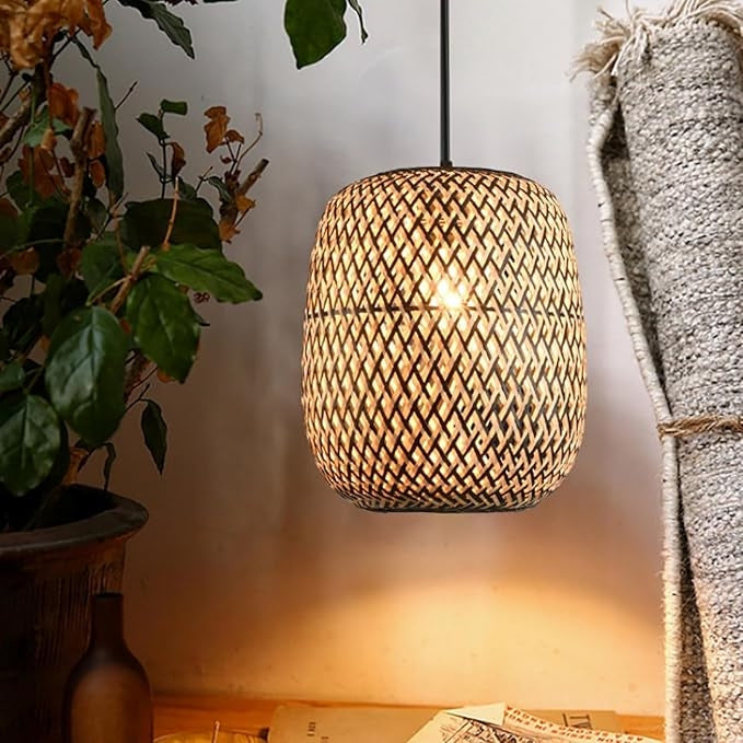 Lampa Sufitowa Wisząca Boho Bamboo APP1542-1CP  4