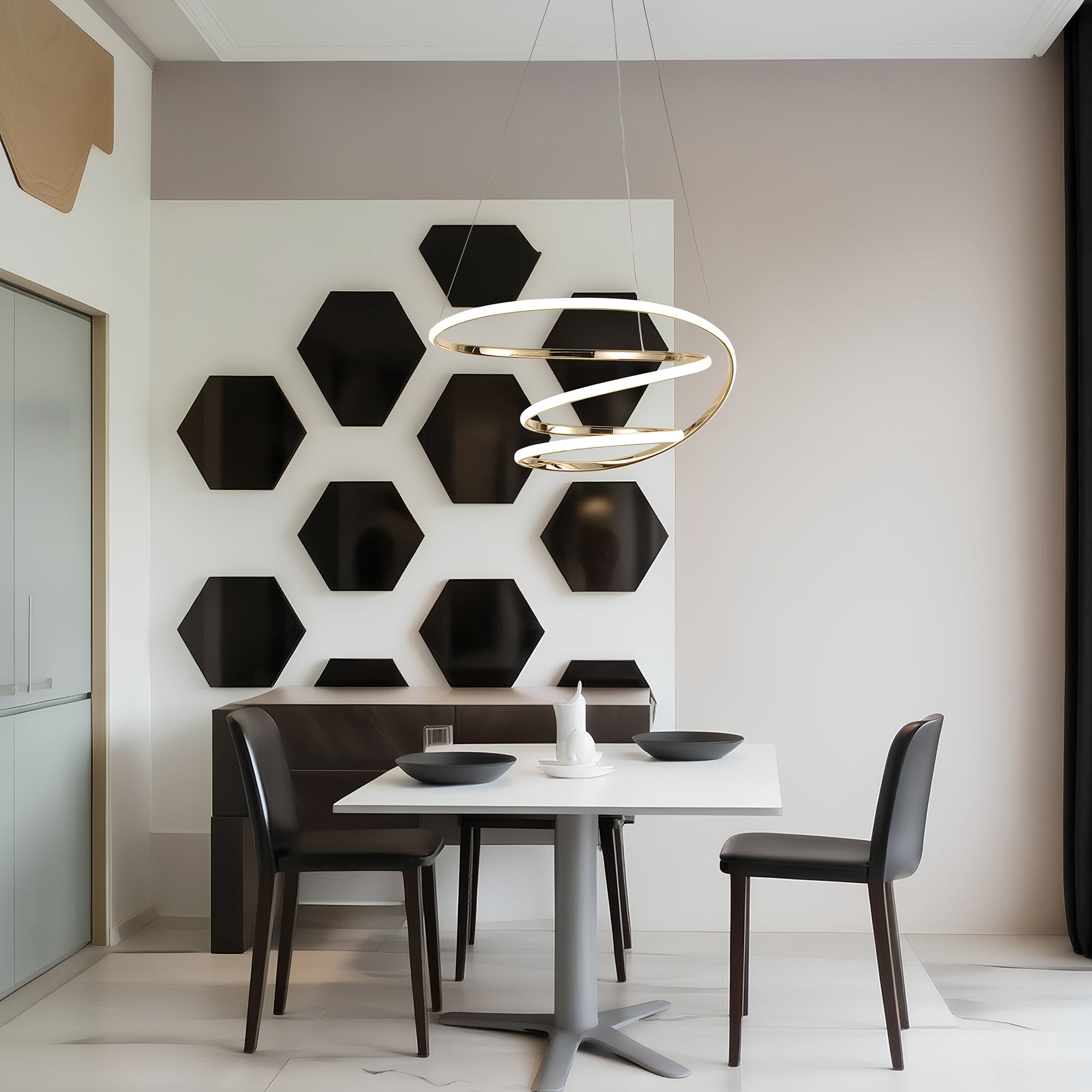 Lampa Sufitowa Nowoczesna Led G080-1cp Złota  4