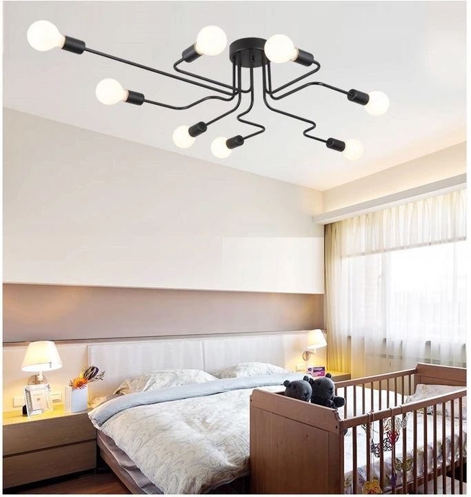 Lampa Sufitowa/ścienna Pająk Agaro 8  4