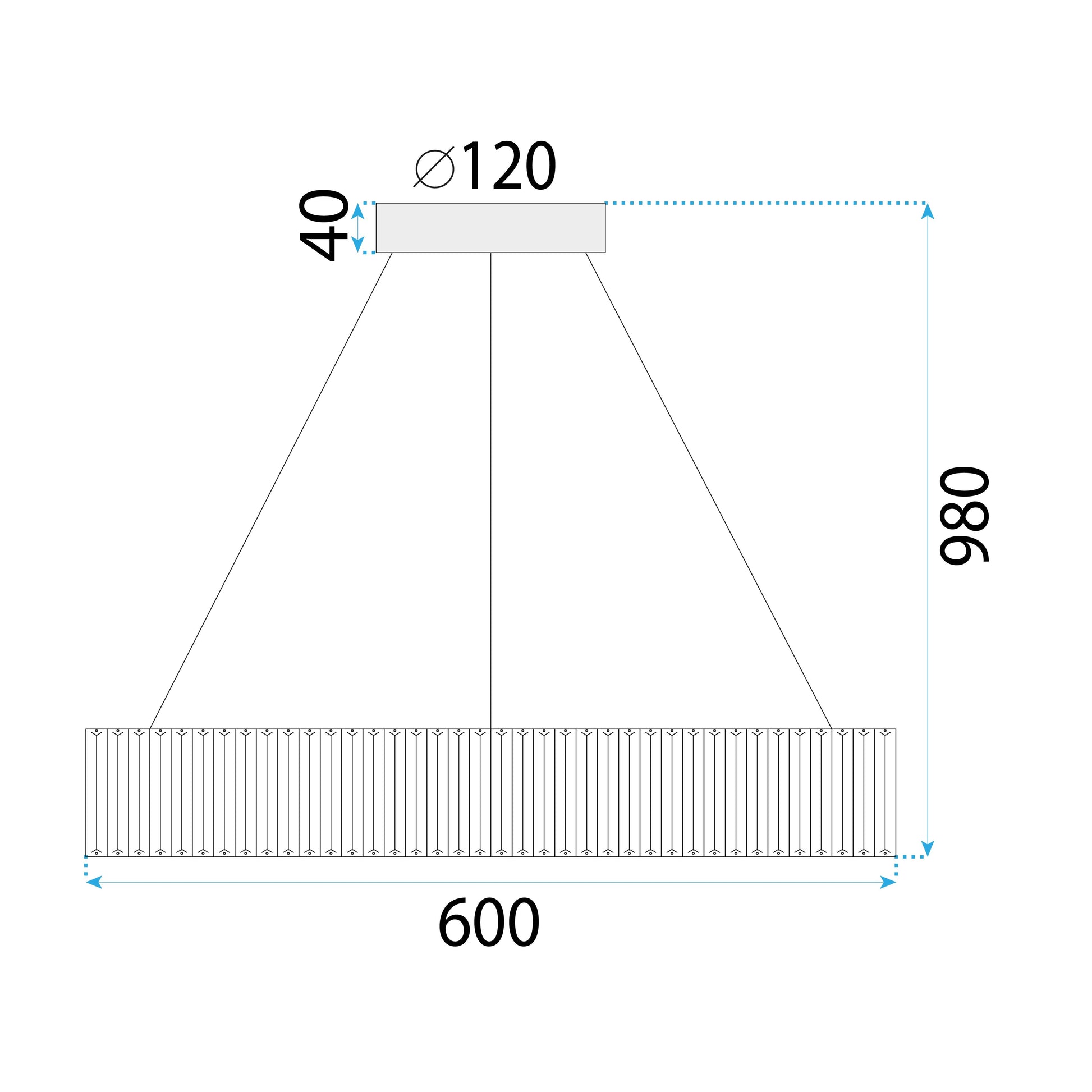 Lampa Kryształowa Wisząca App1079-cp  9