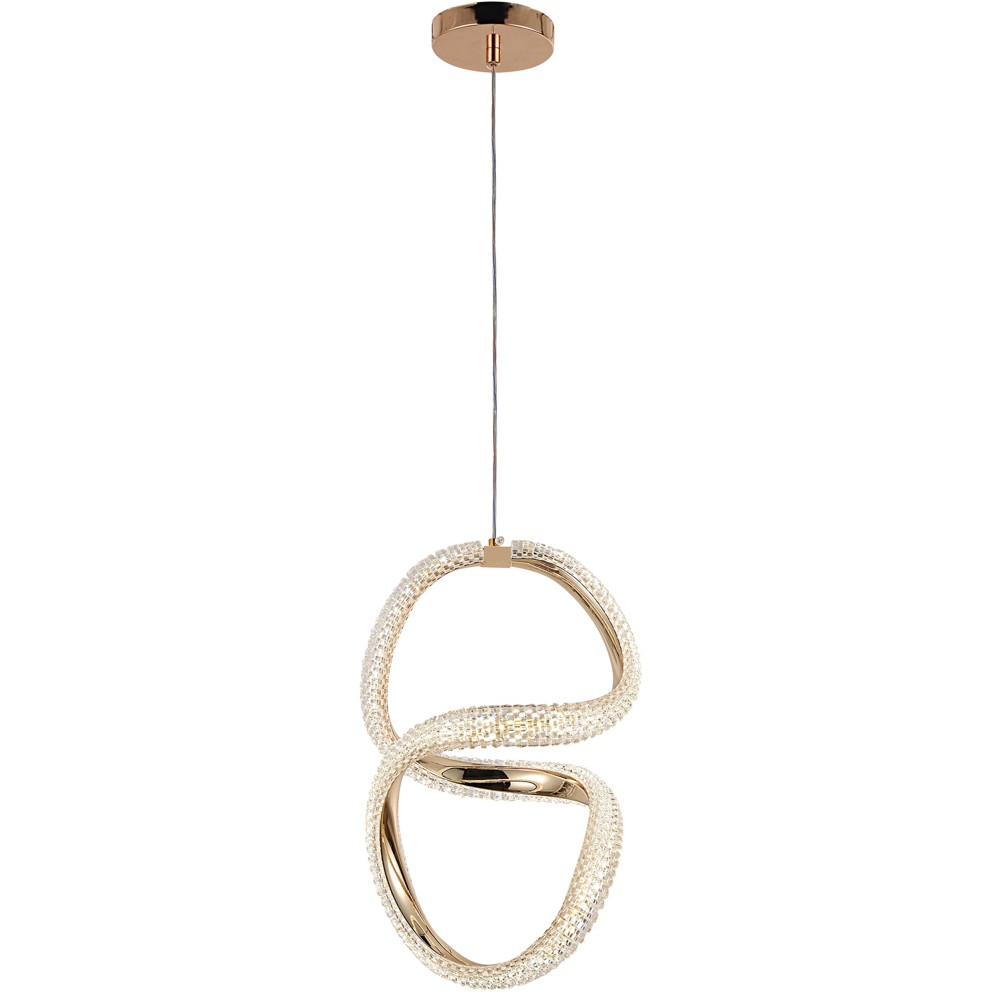 Lampa Wisząca Led G069-cp Złota  3