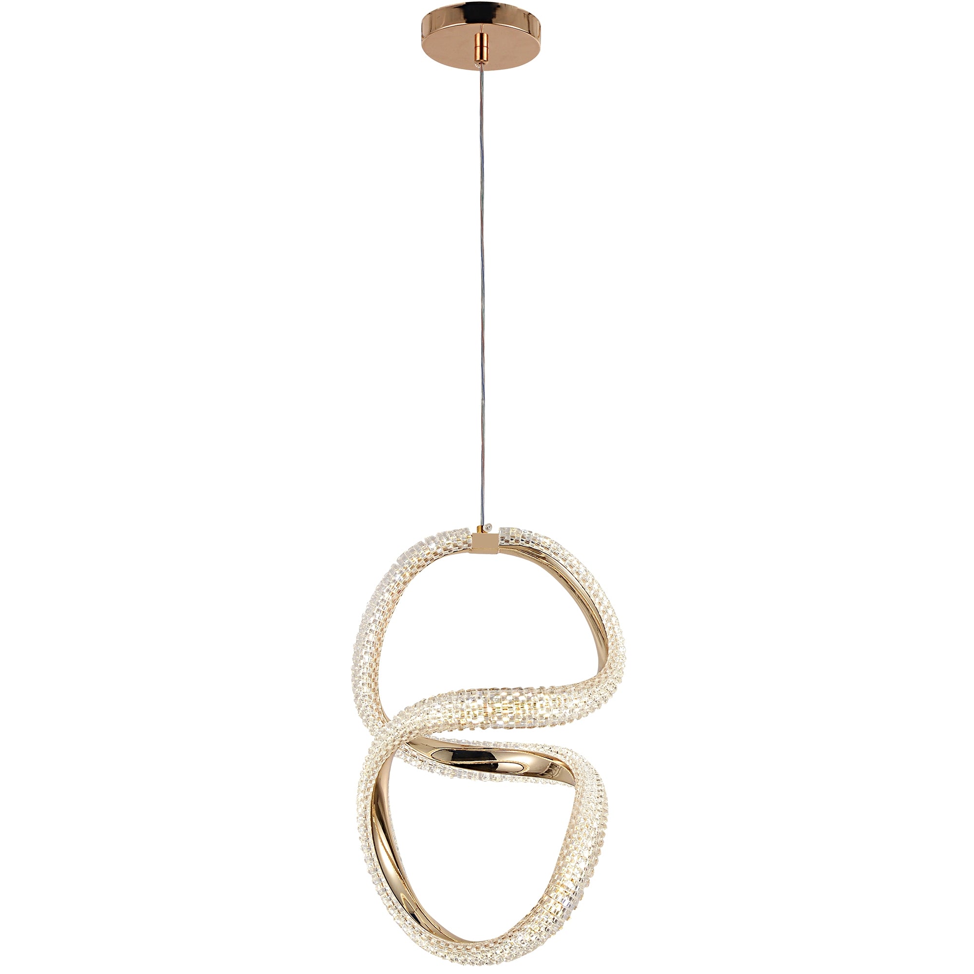 Lampa Wisząca Led G069-cp Złota  3