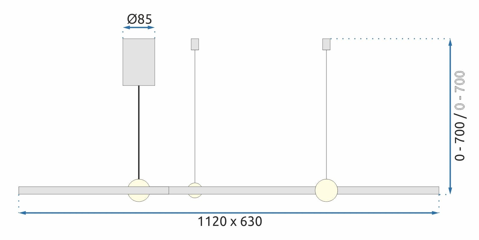 Lampa Ring 3 Led + Pilot APP752-30-40-50 Czarna  10