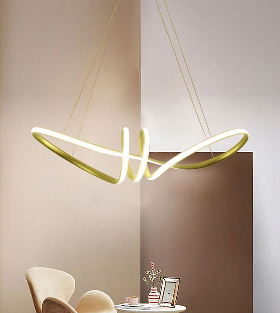 Lampa Sufitowa Nowoczesna Led + Pilot App824-cp Złota  6