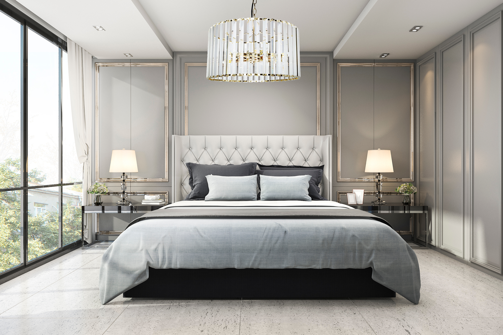 Lampa Sufitowa Kryształowa APP1157-5CP  3