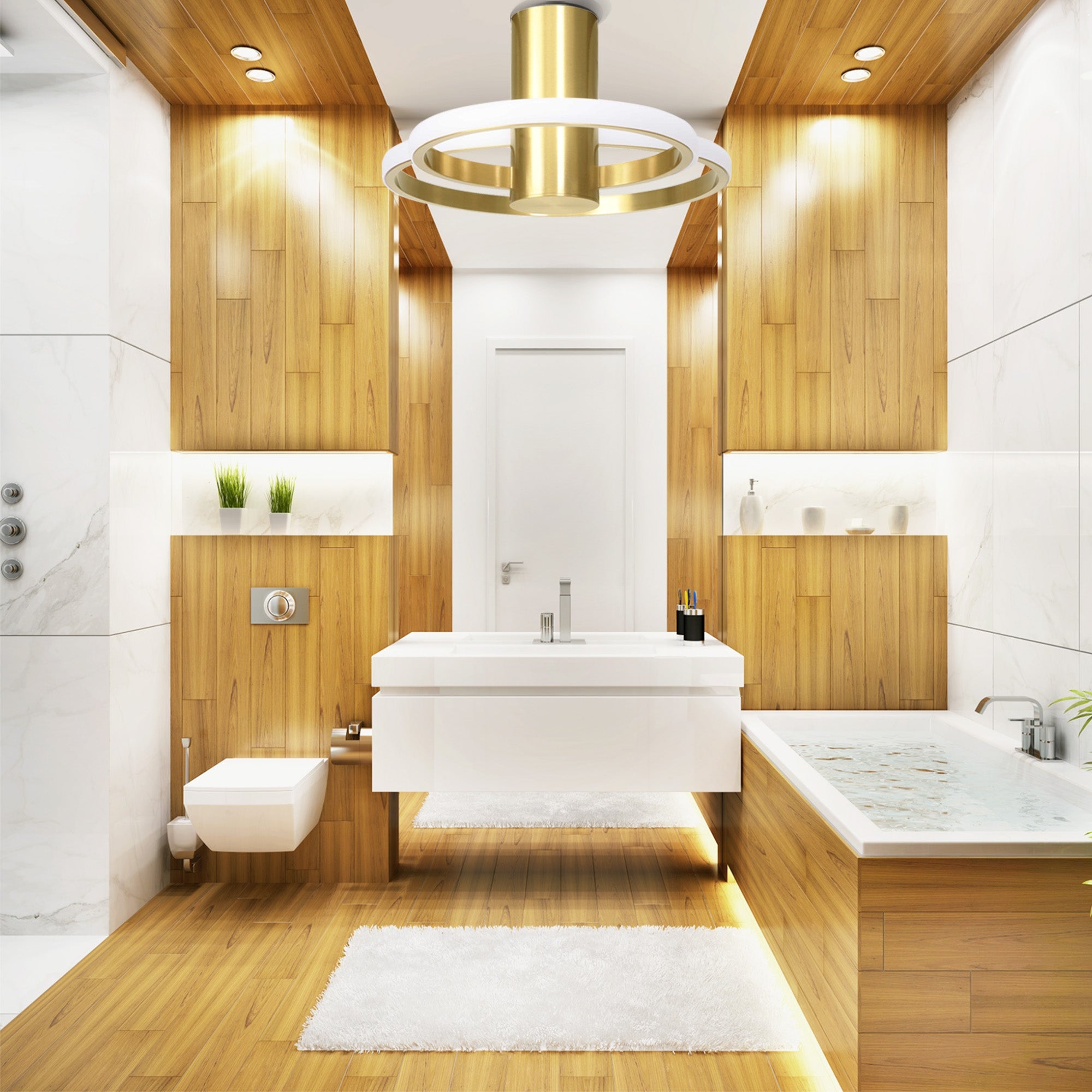 Lampa Sufitowa Plafon App1402-cw Złota  2