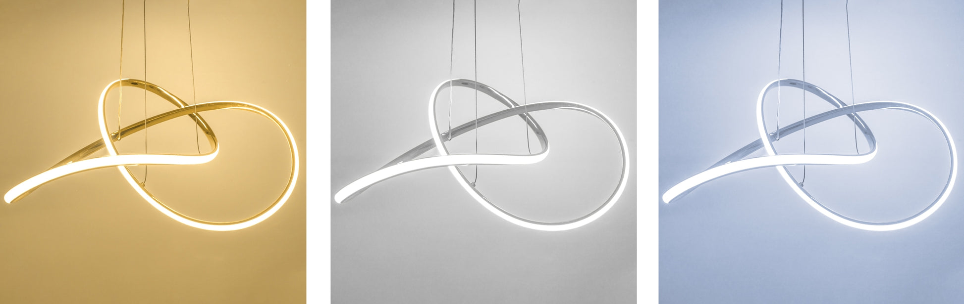 Lampa Sufitowa Wisząca Ring Nowoczesna Led + Pilot App393-cp Chrom  5