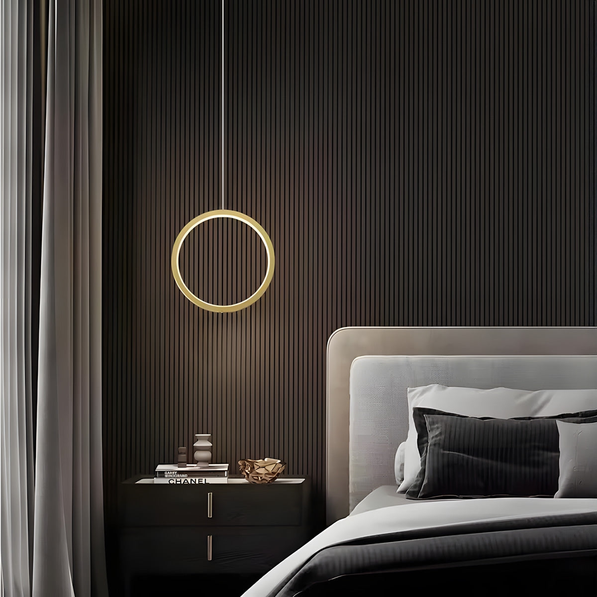 Lampa Wisząca Led G112-cp Złota  4