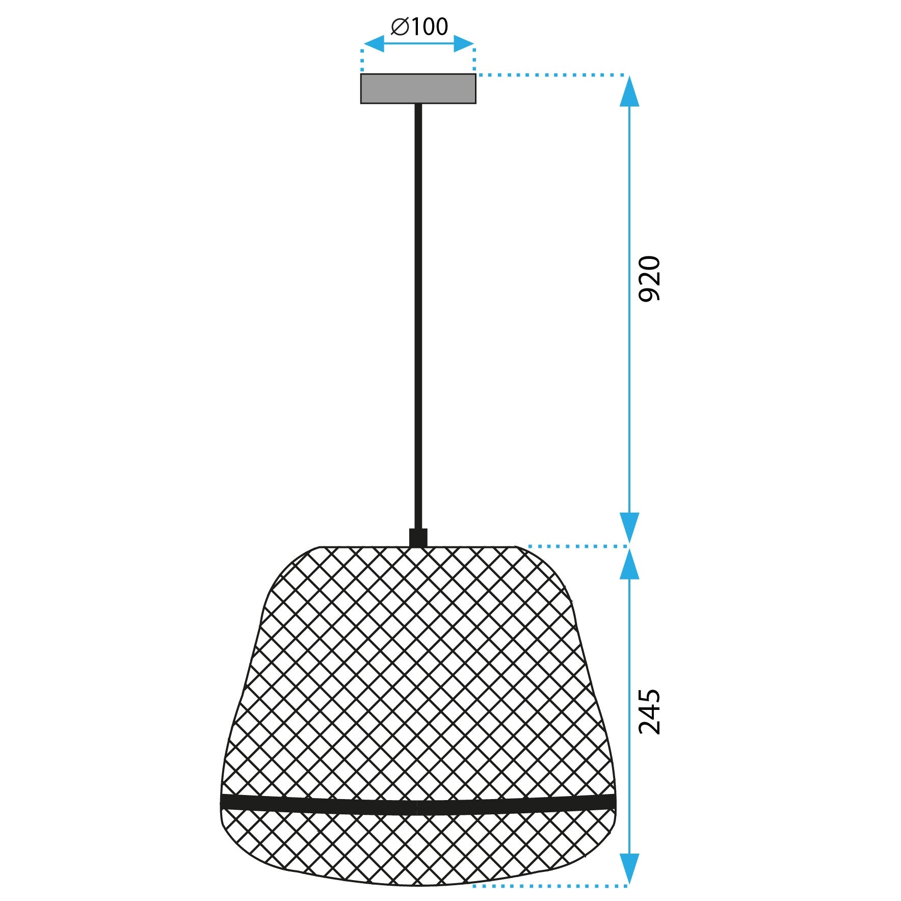Lampa Wisząca Boho APP1338-1CP  6