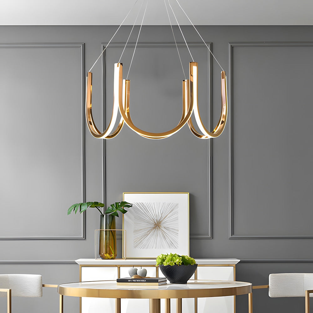 Lampa Wisząca Led App1749-cp Złota  3